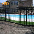 Cheap montage flat rail top steel fence panels
